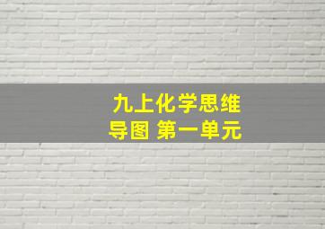 九上化学思维导图 第一单元